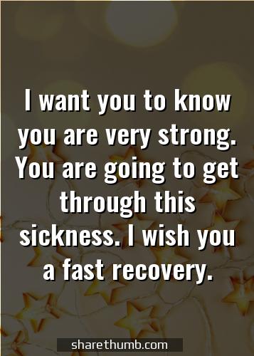 get well soon message for my love